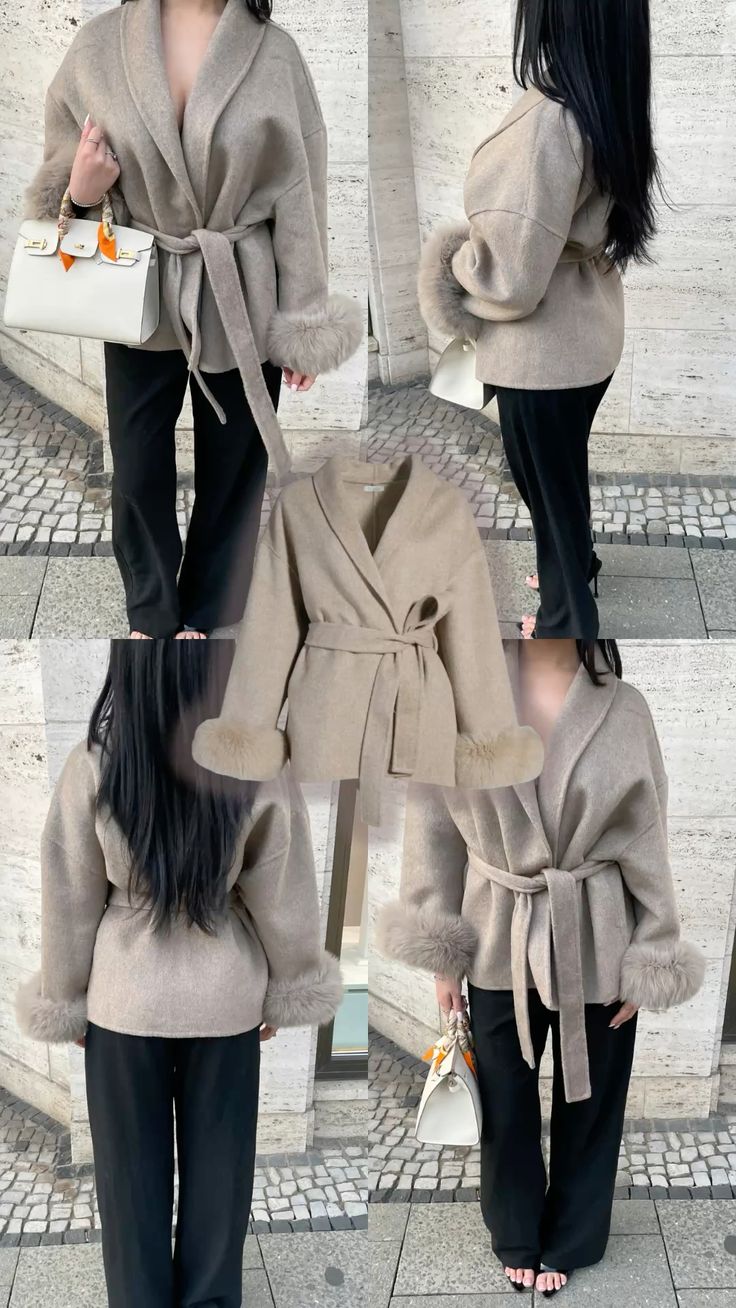 Manteau taupe NAYA
